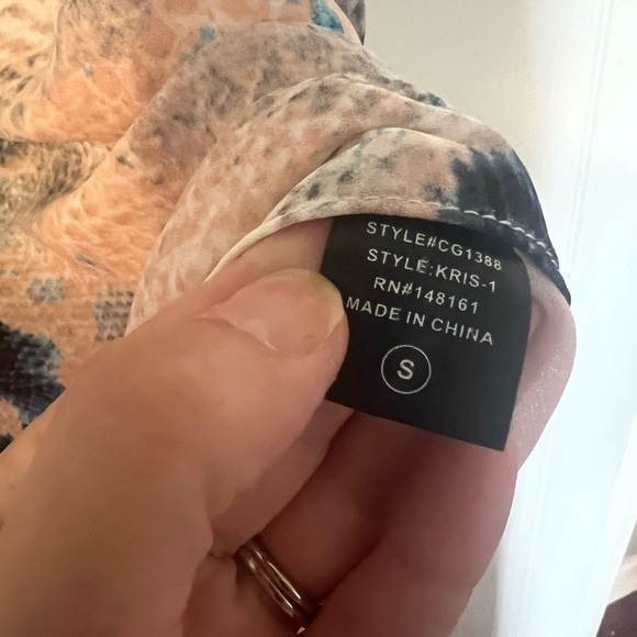 Buddy Love Kris Pink & Blue Snakeskin Dress - Picture 5 of 8